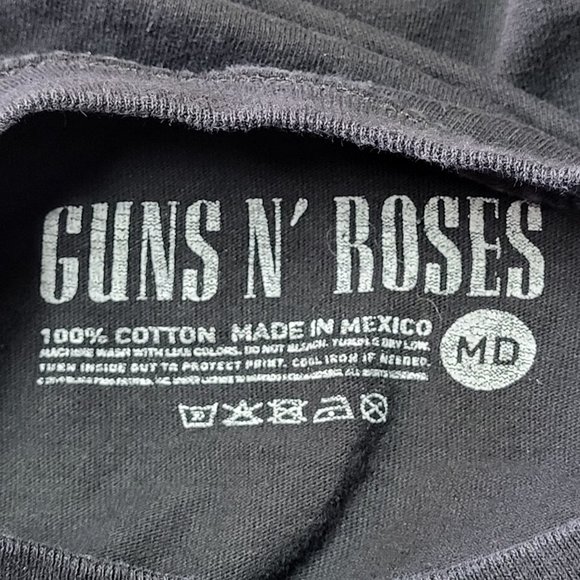 Guns N Roses Shirt Unisex Black Top Graphic Print Size Medium T Shirt - Picture 5 of 9